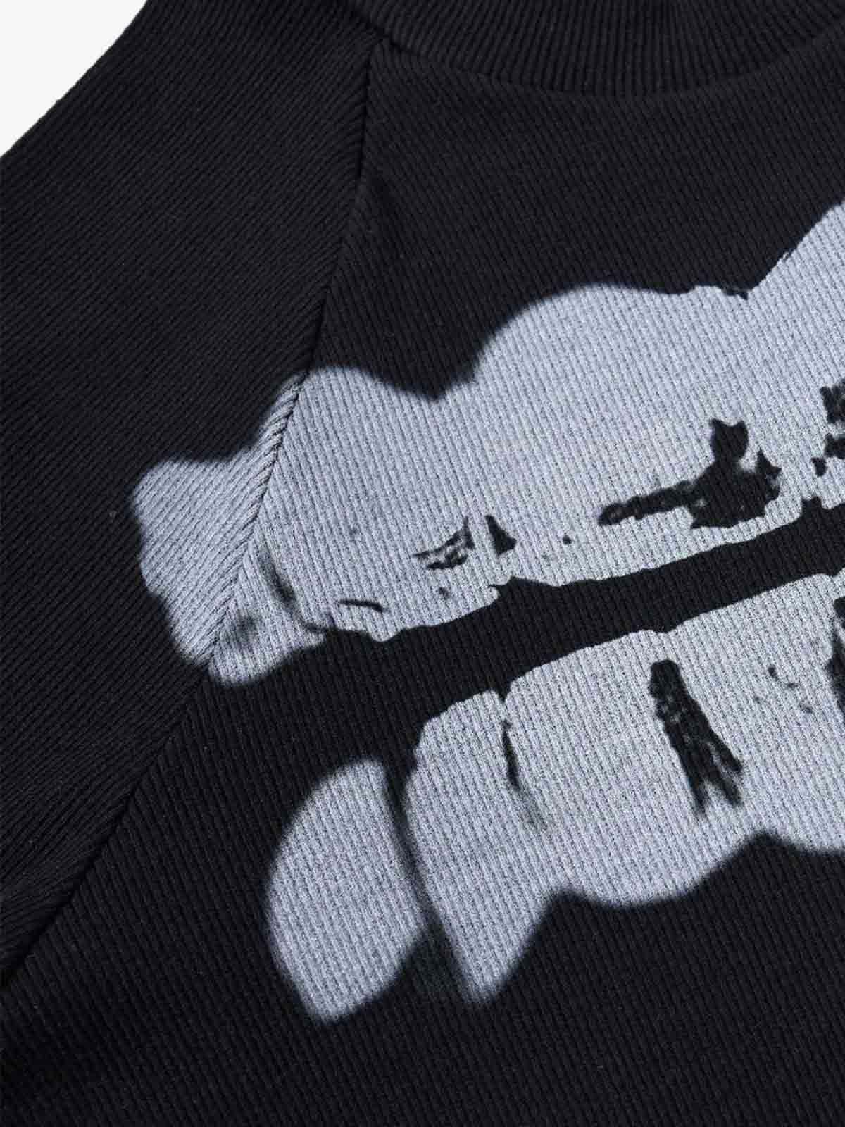 T-shirt raglan côtelé