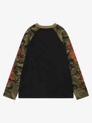 Langarmshirt mit Camouflage-Motiv