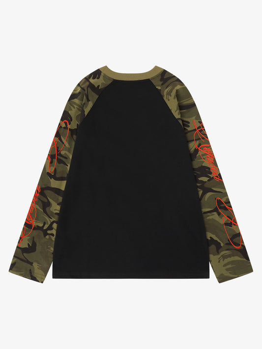 Camo Portrait Long Sleeve Tee