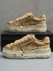 Washed Denim Sneakers
