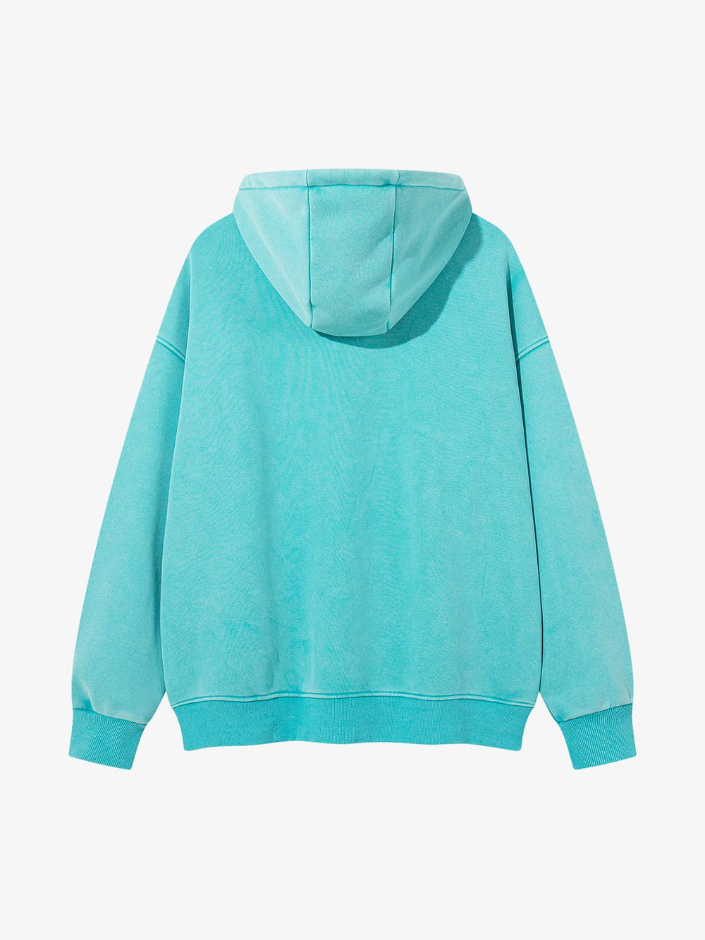 Letter Appliqué Fleece Hoodie