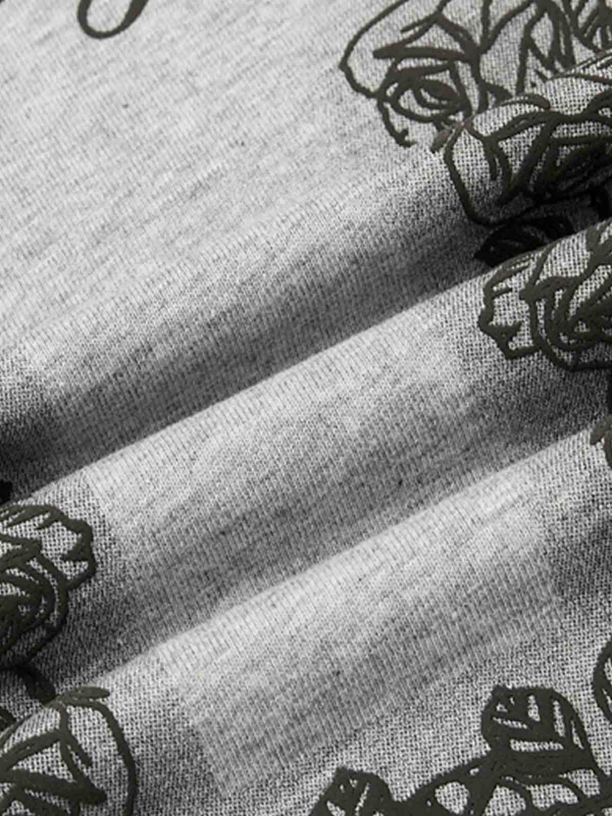 Rose Cross Slogan Graphic T-Shirt