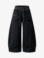 Multi-Pocket Drawstring Cargo Pants