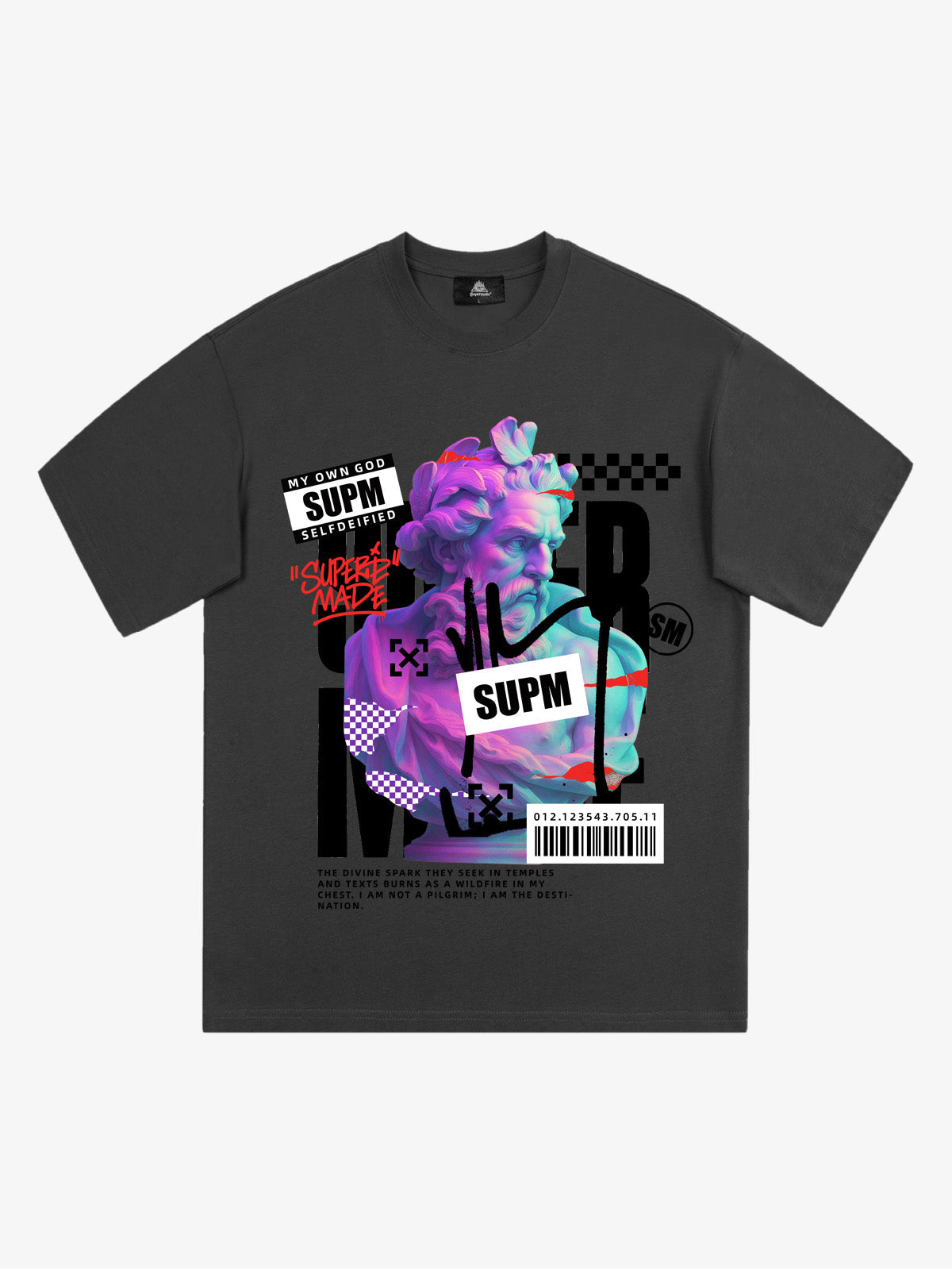 Unique Graphic T-Shirt with Bold Artistic Design for Men 