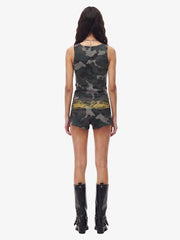 Y2K Camo Graffiti Tank Set 
