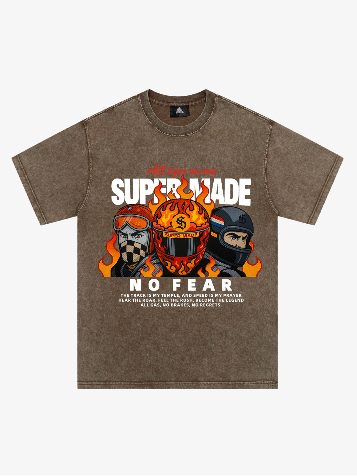 Motorcycle racing graphic T-shirt 