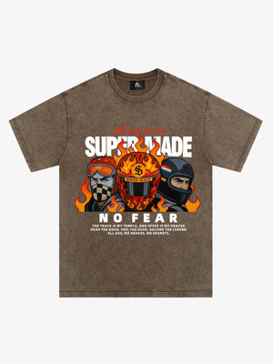 Motorcycle racing graphic T-shirt 