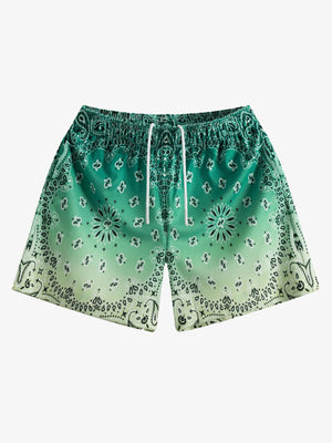 Pantalones cortos deportivos con estampado paisley