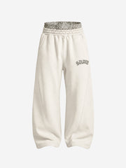 Varsity Graphic Hoodie & Wide-Leg Sweatpants Set