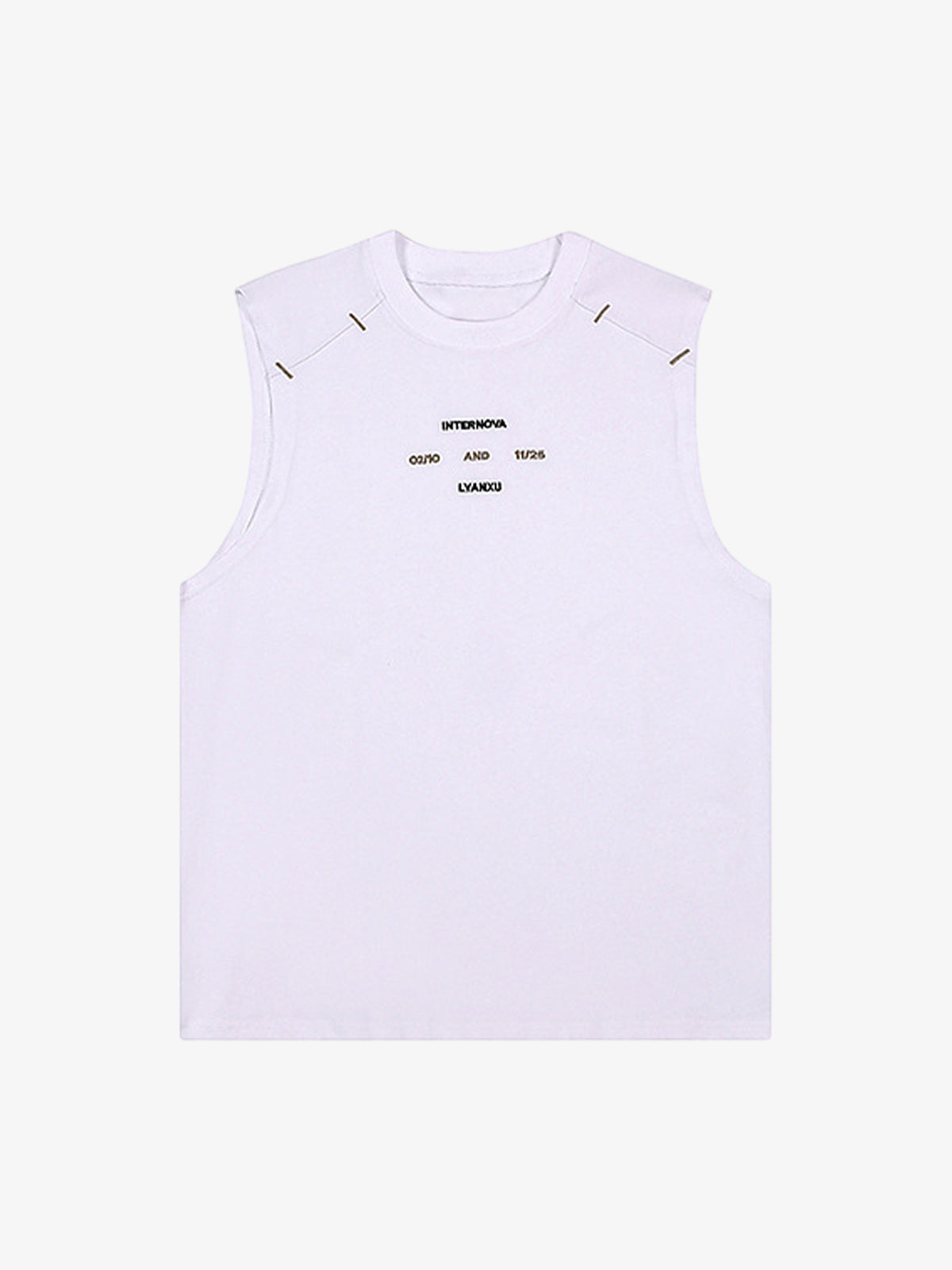 Waistcoat Embroidered Round Neck Vest 