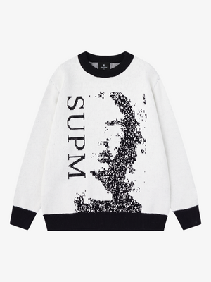 Street Portrait Jacquard Knit Sweater