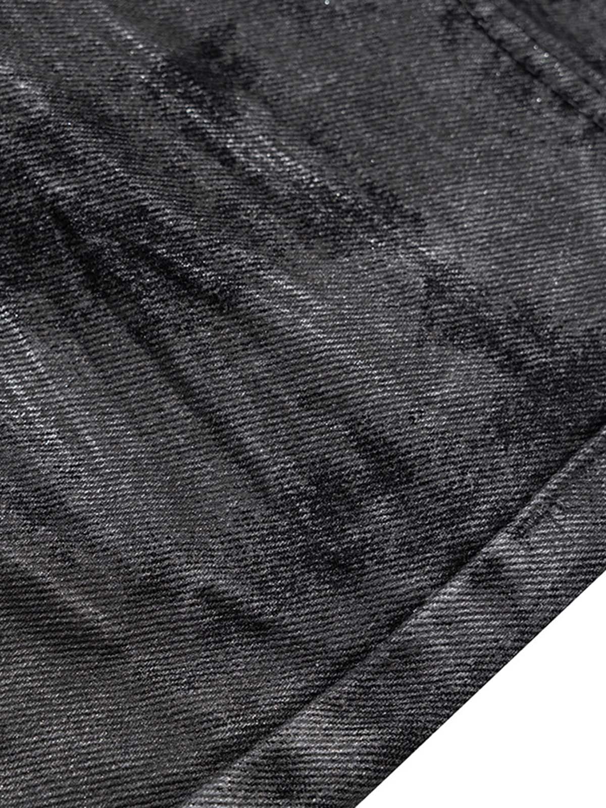 Retro Hand-Brushed Glitter Flare Jeans