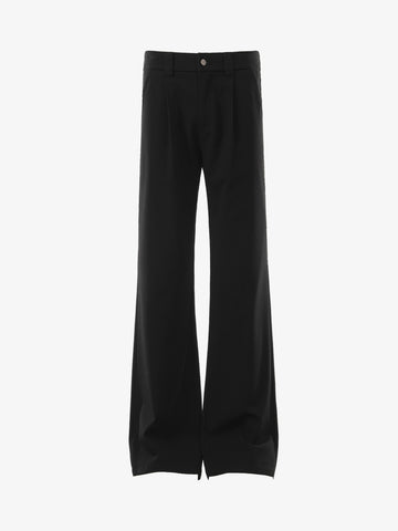 Minimalistisch drapierte, maßgeschneiderte Hose