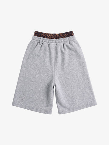 Logo Embroidery Double Waist Shorts
