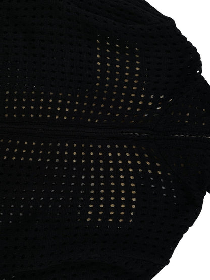 Thesupermade Cross Jacquard Full Zipper Hooded Jacket - 2254 
