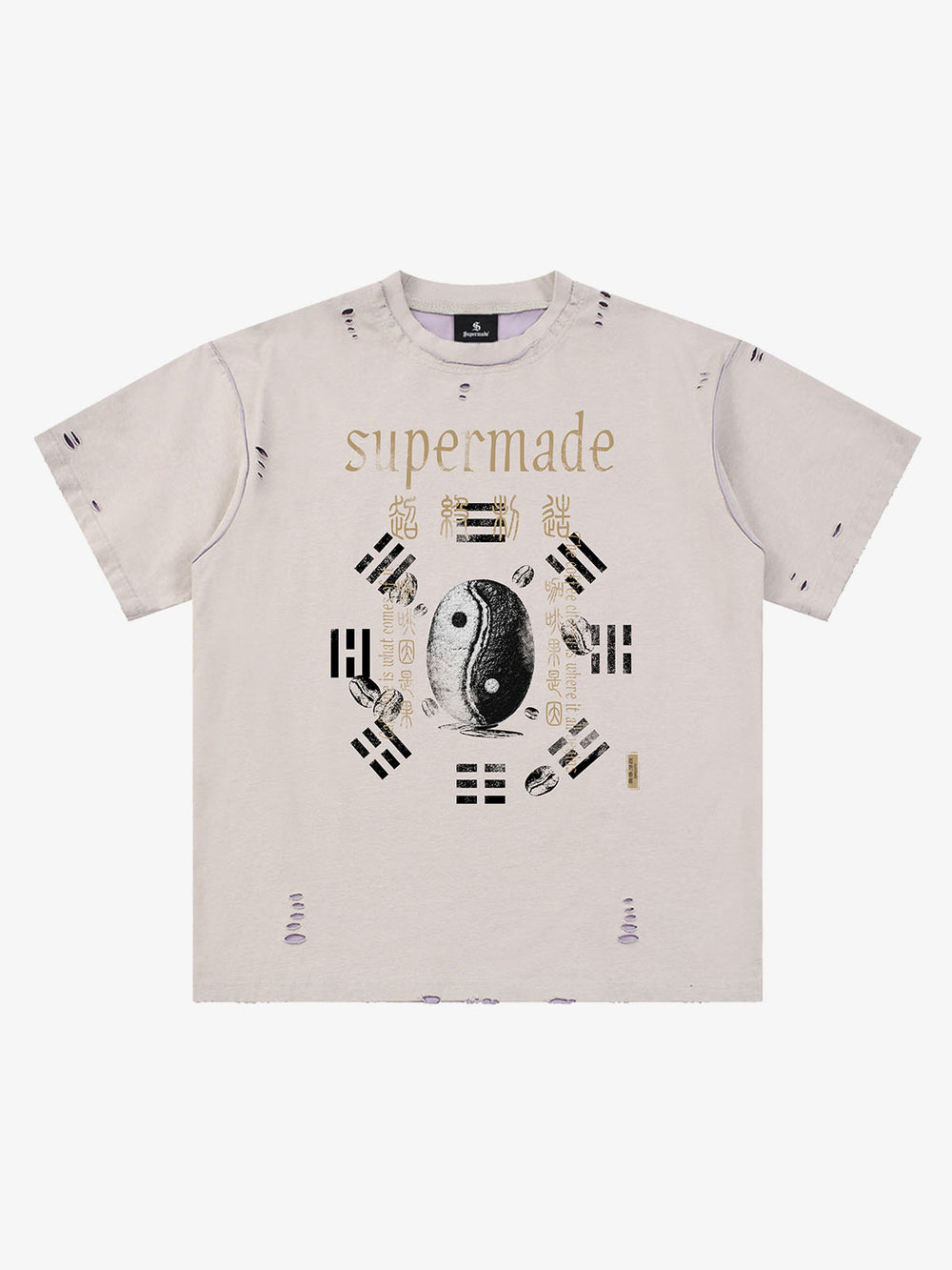 陰陽八卦グラフィックTシャツ