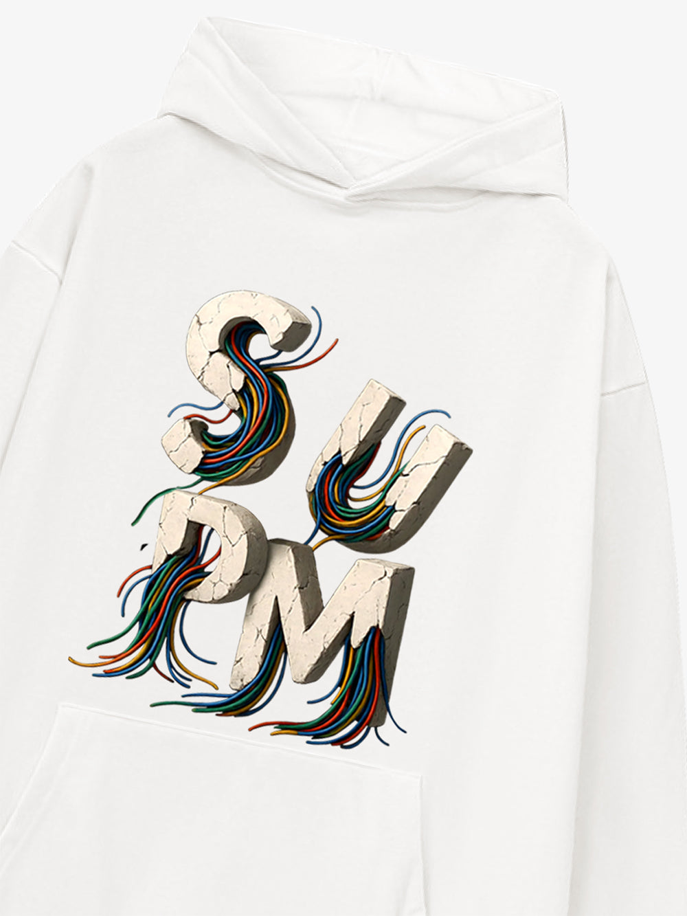 Street Gravel Wire Font Hoodie 