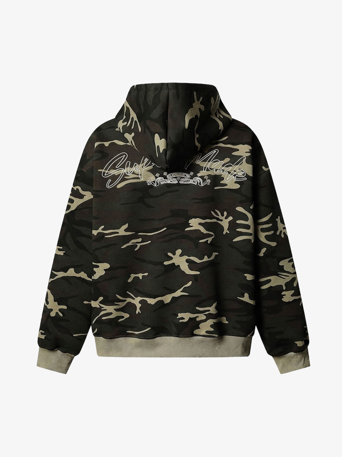 Camo Stripe Patchwork Embroidered Set