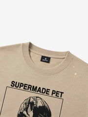 T-shirt à motif d'éclaboussures de peinture (affiche graphique) 