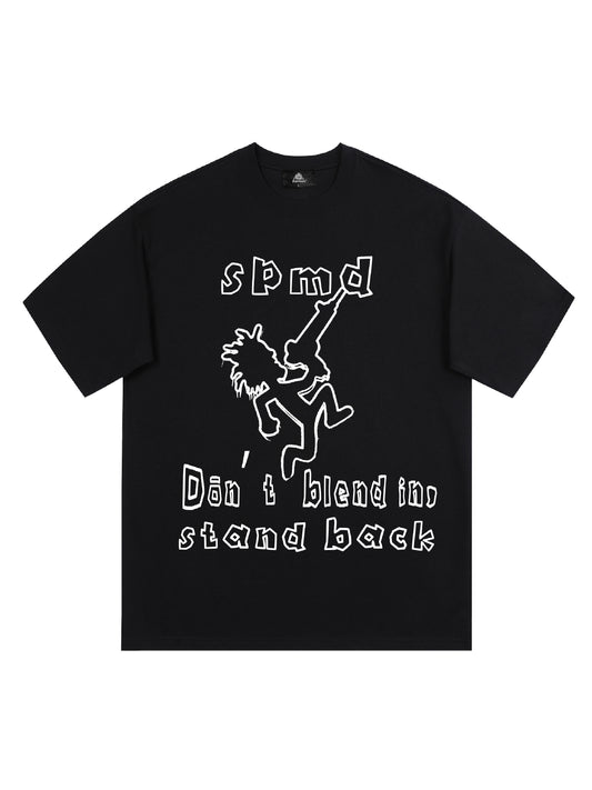 Original SPMD Cartoon Graphic T-Shirt
