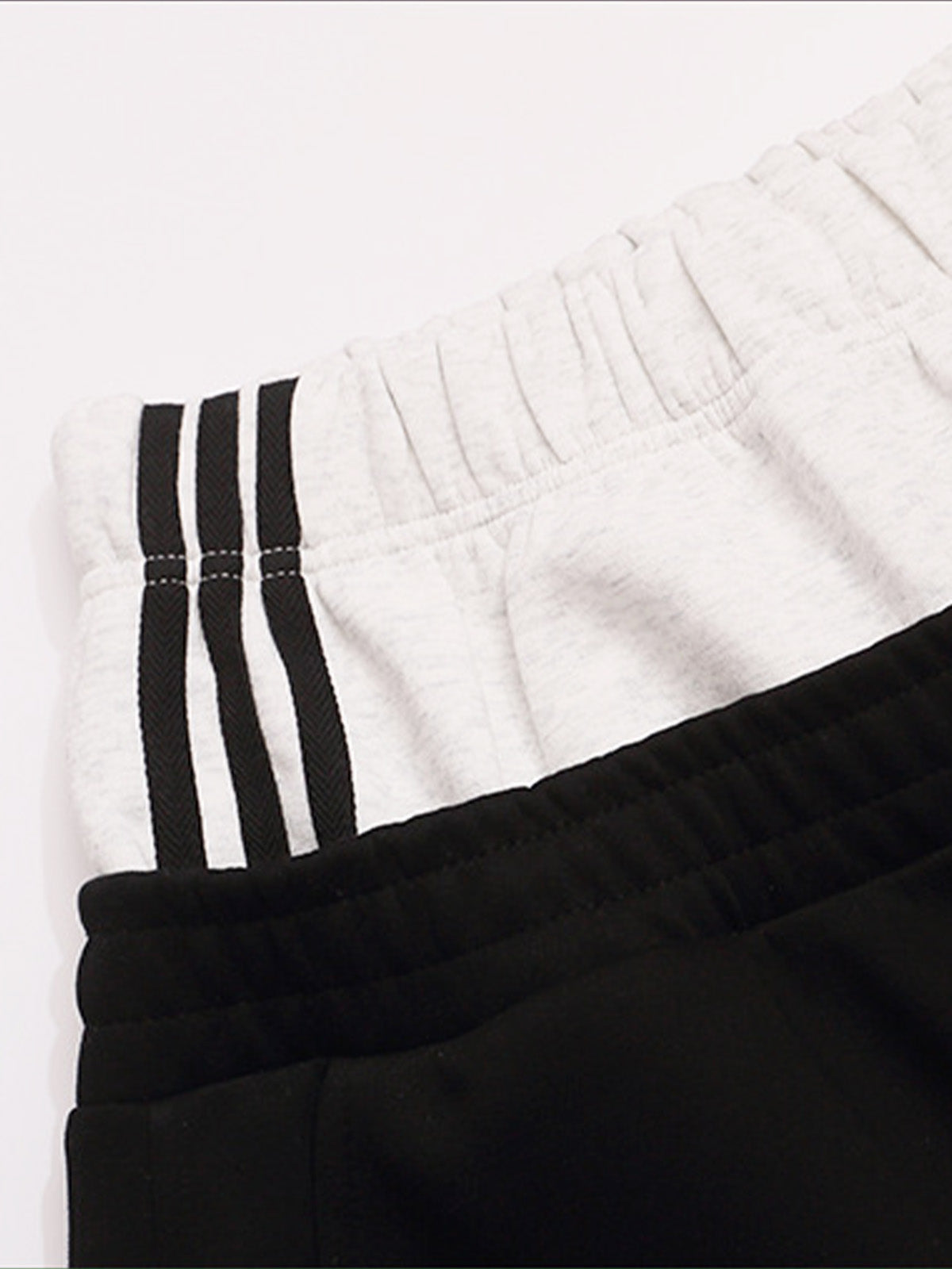 Striped Badge Graphic Double-Waist Track Pants