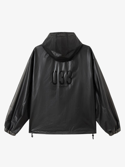 Thesupermade Shiny Functional Waterproof Hooded Jacket 