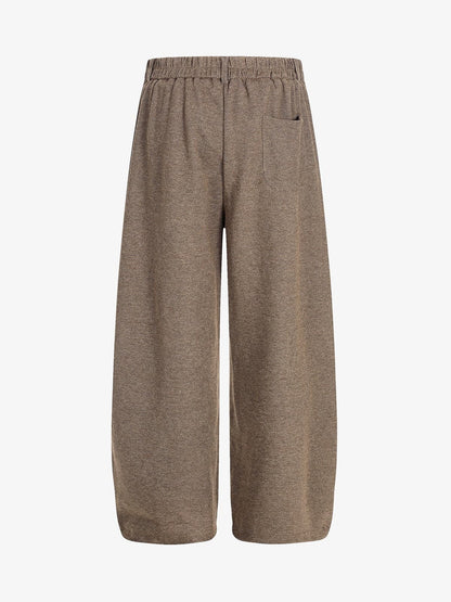 Wide-Leg Trousers with Classic Houndstooth Pattern for Women 