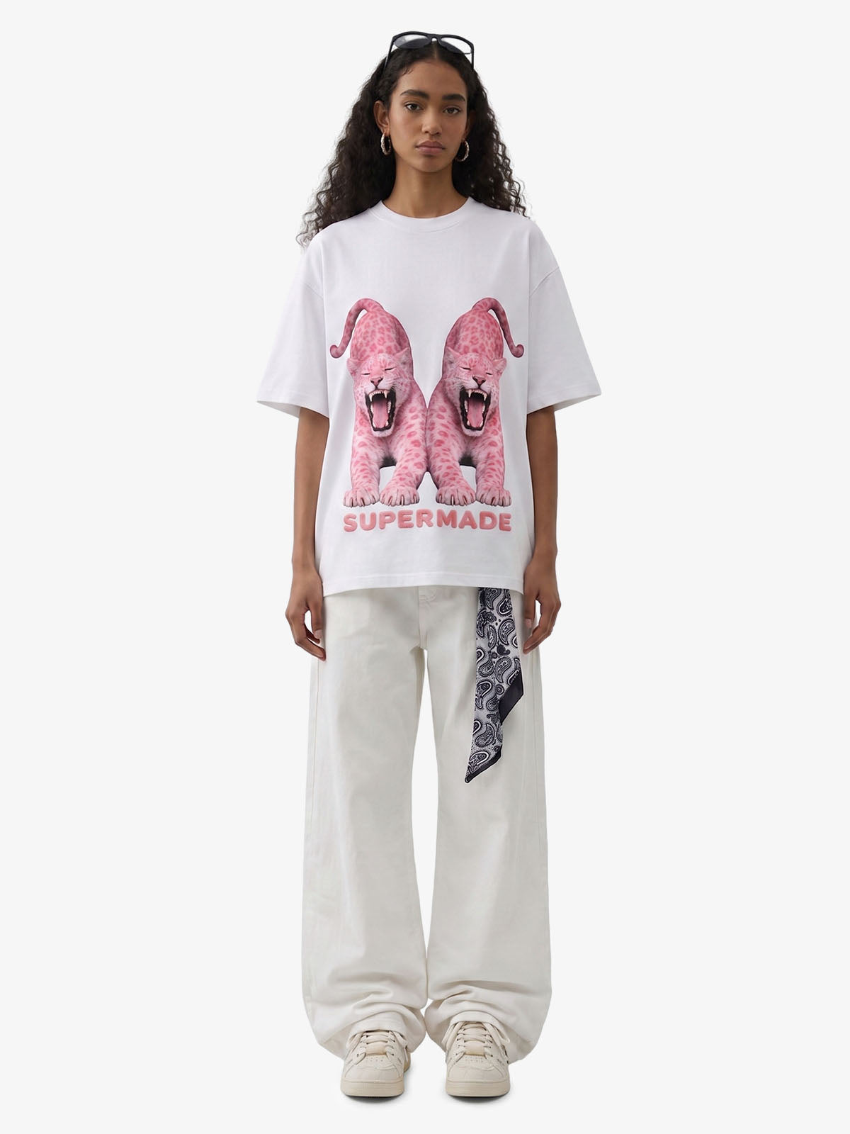 Vintage Pink Leopard Graphic T-Shirt 