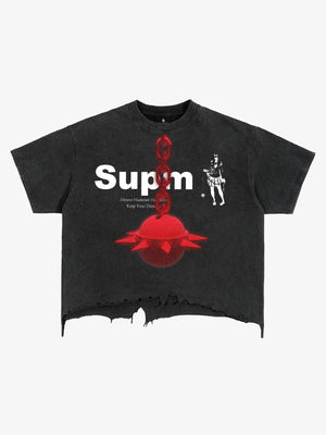 Brushed Distressed Meteor Hammer T-Shirt