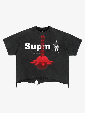 Brushed Distressed Meteor Hammer T-Shirt