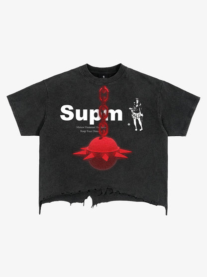 Brushed Distressed Meteor Hammer T-Shirt