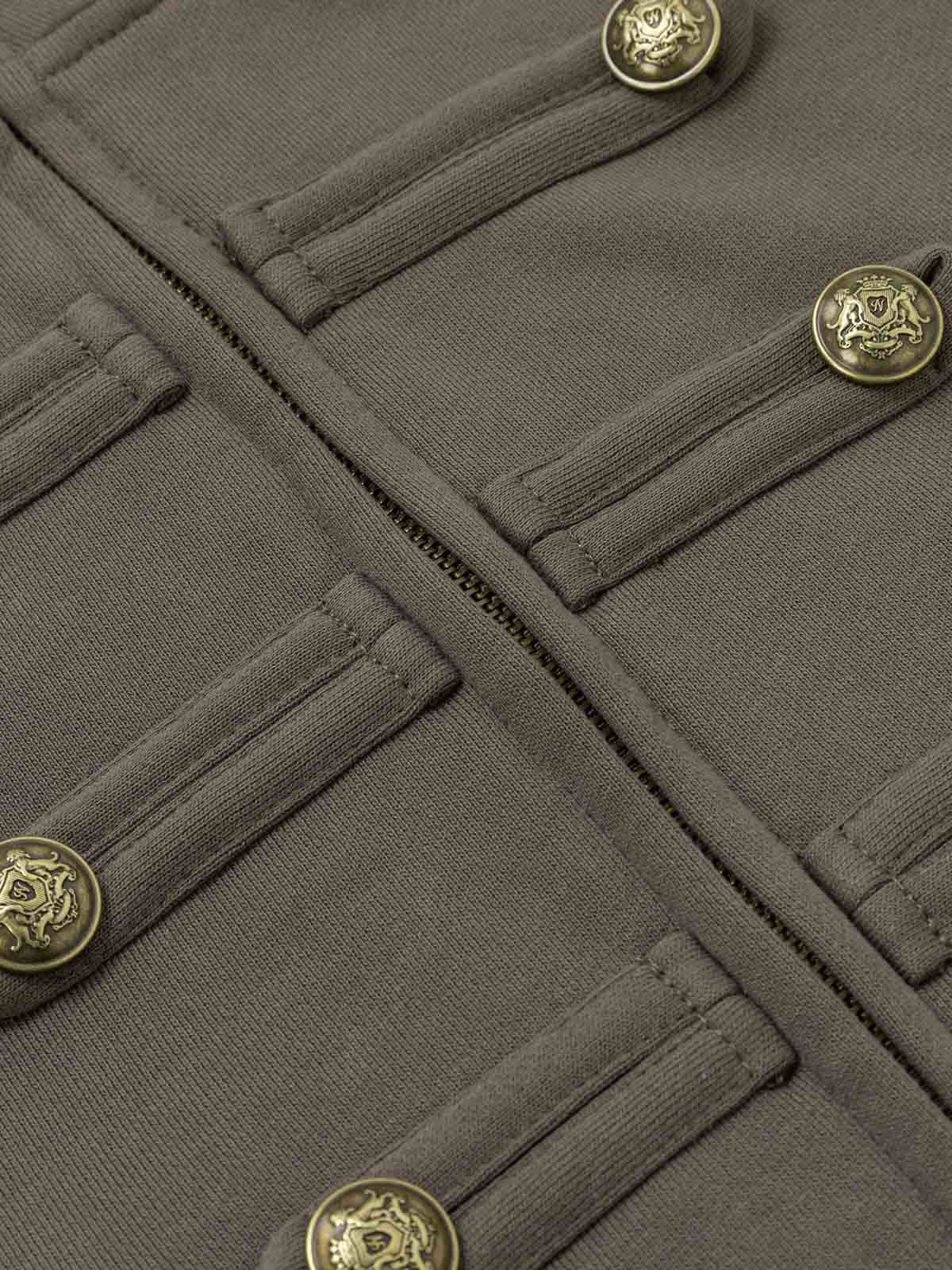 Military Napoleon Button Slim Jacket