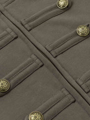 Military Napoleon Button Slim Jacket