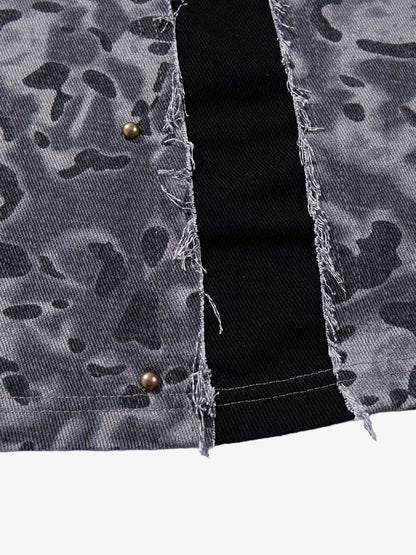 Leopard Patchwork Fur Tee