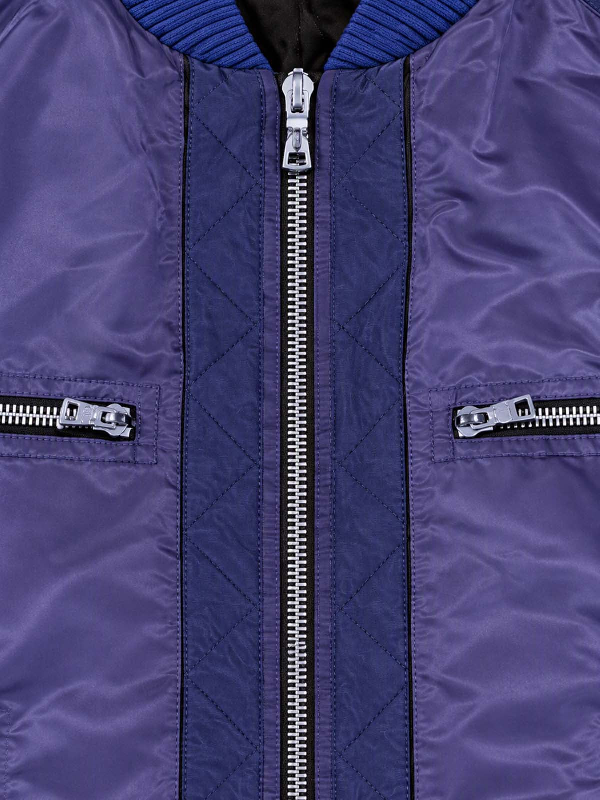 Multi-zipper Scorpion Print Nylon Jacket