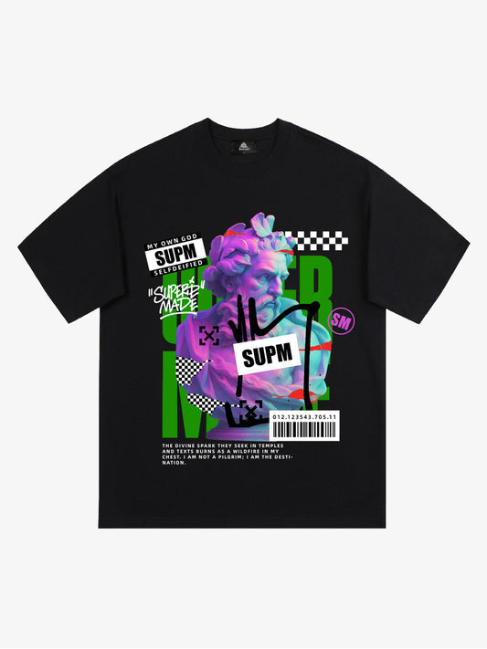 Unique Graphic T-Shirt with Bold Artistic Design for Men 