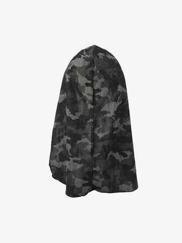 Dark Punk Camouflage Hooded Cape 