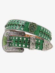 Rhinestone Cross Belt
