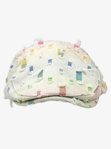 Distressed Rainbow Star Patchwork Flat Cap 