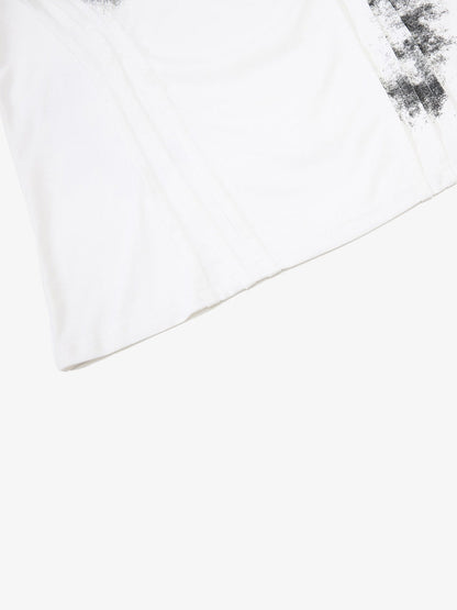 Supermade Deconstructed Pleated Freedom T-Shirt 