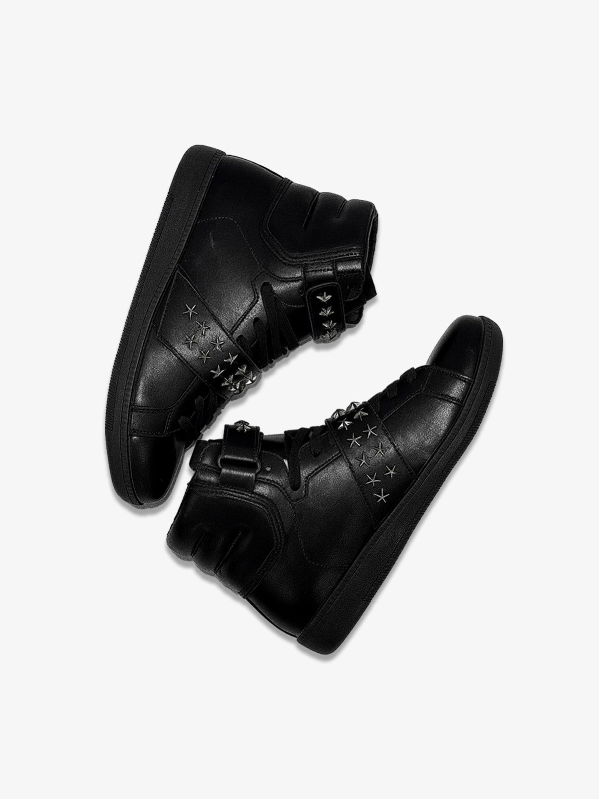 Star Studded Metal High-Top Sneakers