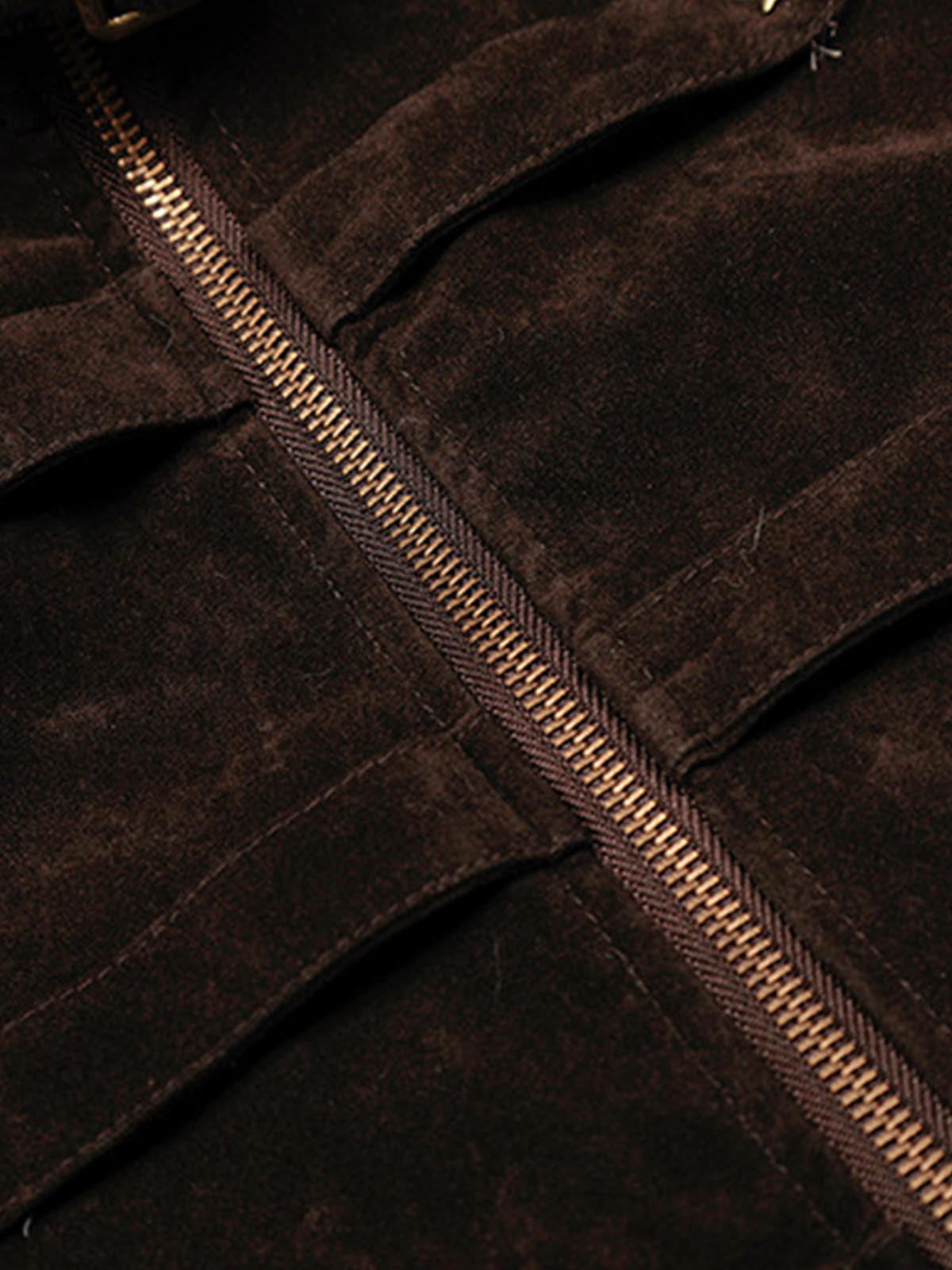 veste en daim à étoiles