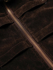 veste en daim à étoiles