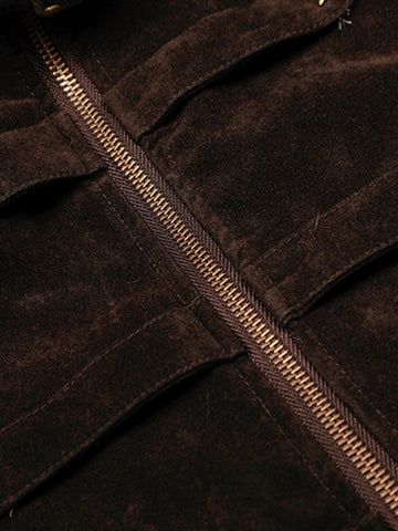 Star Studded Suede Jacket