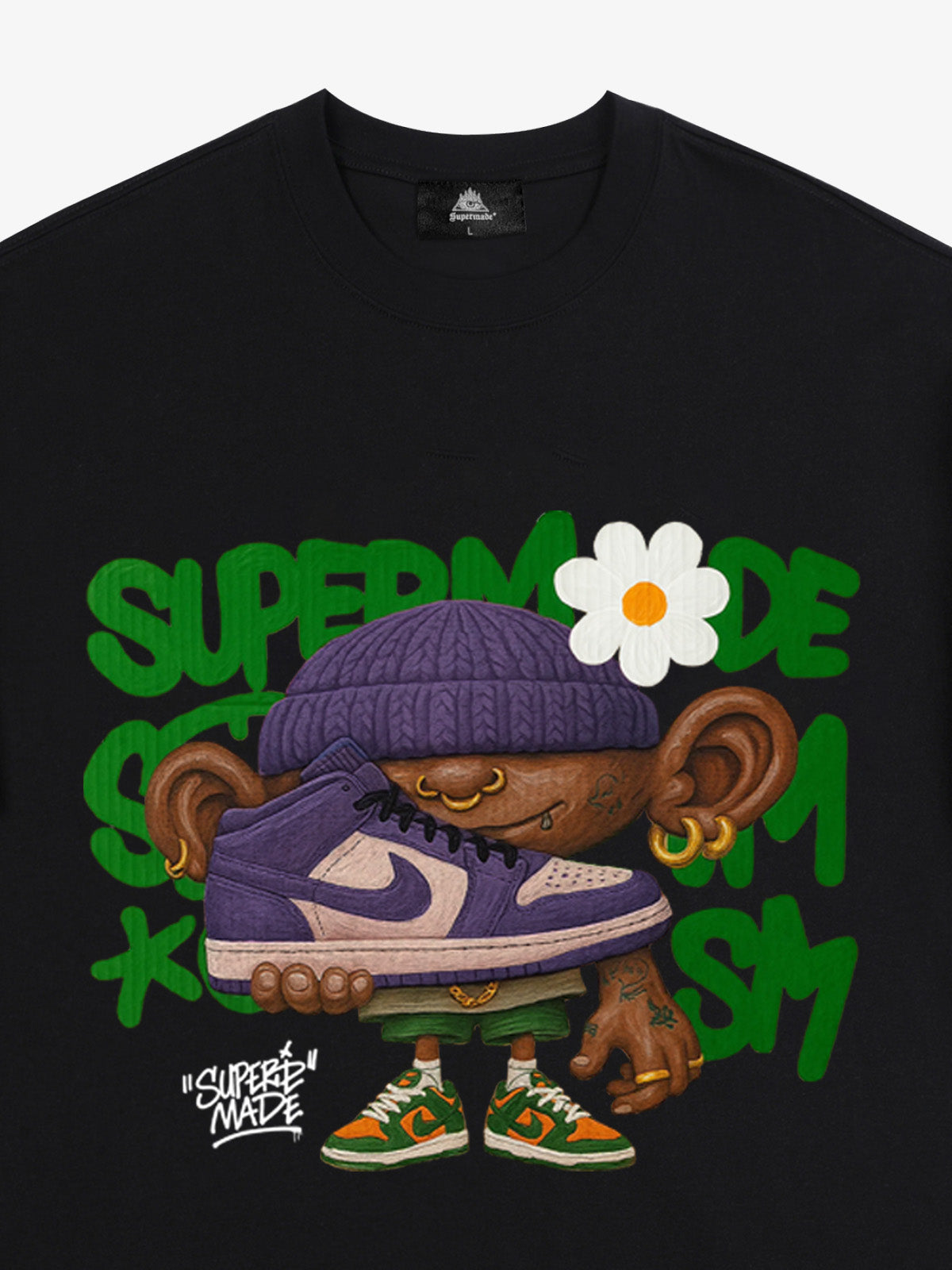 Thesupermade Cartoon Graffiti Sneaker Lovers T-shirt 