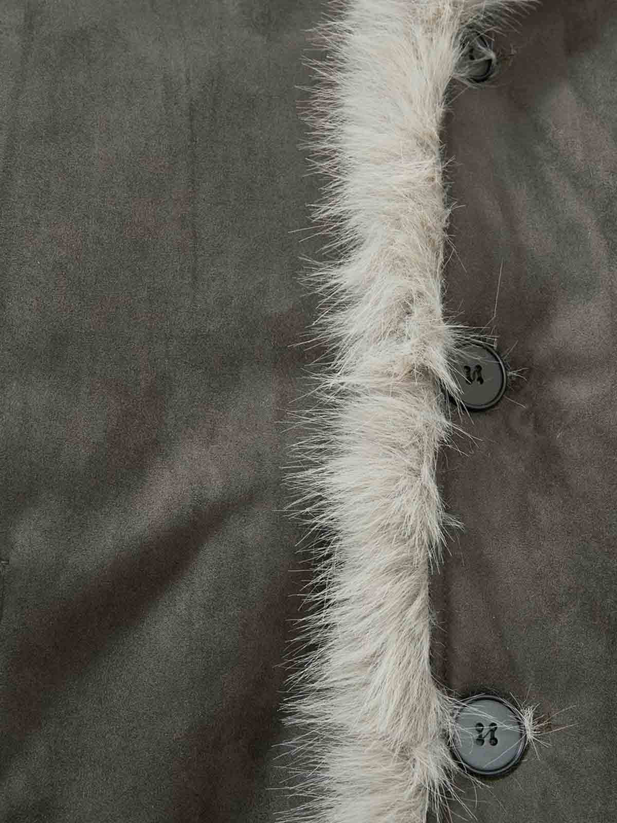 Stylish Faux Fur Trimmed Jacket for Winter Warmth and Fashion 