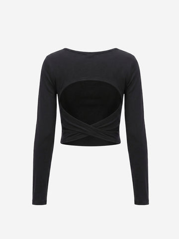 Open-Back Fitted Tee