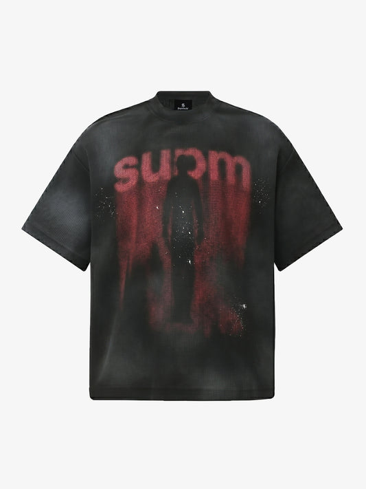 Textured Black T-Shirt