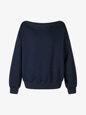 Sequin Wings Off-Shoulder Sweatshirt