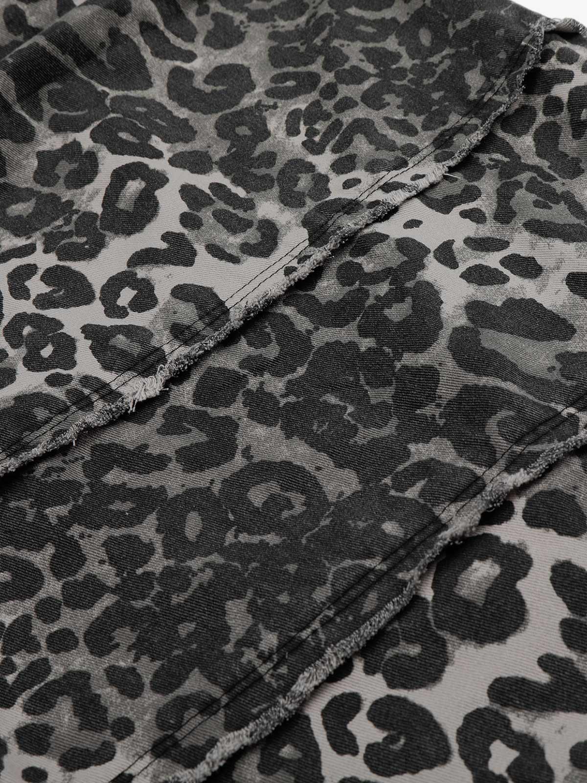 Leopardenmuster-Cropped-Hose